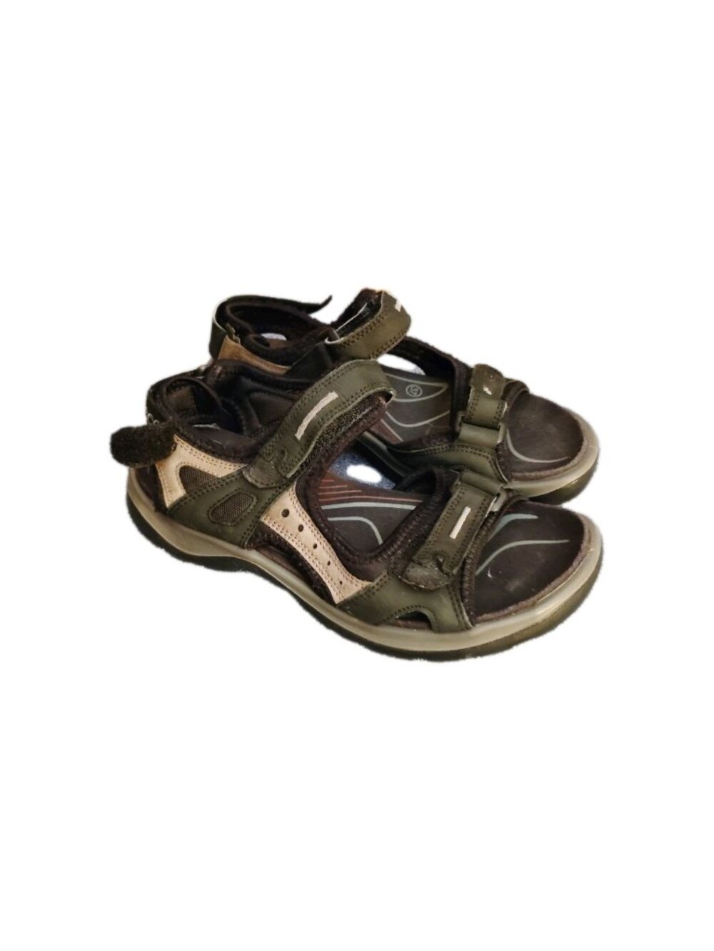 ECCO Women’s Yucatan Outdoor Sandals Size 37 EU 6/6.5 US Multi Color Hiking